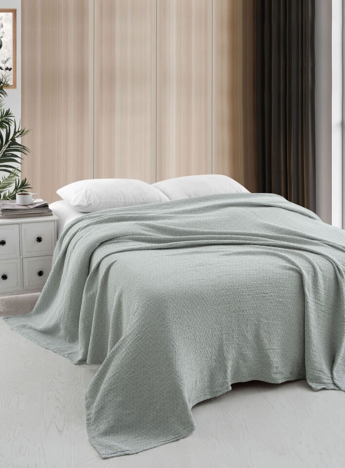 Menderes Home Cotton Collection Pike R Çift Kişilik Pike Zigzag