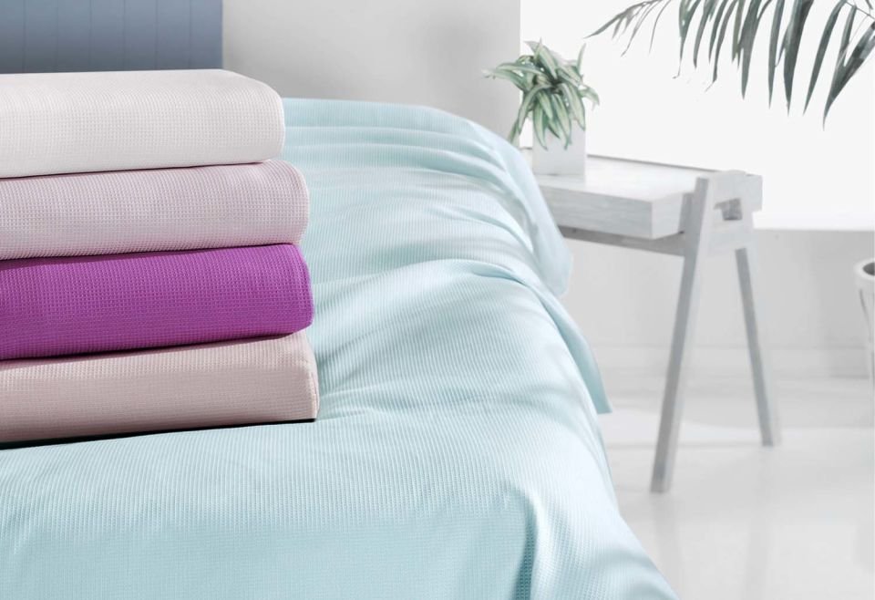 Menderes Home Cotton Collection Pike Tek Kişilik Pike Lila