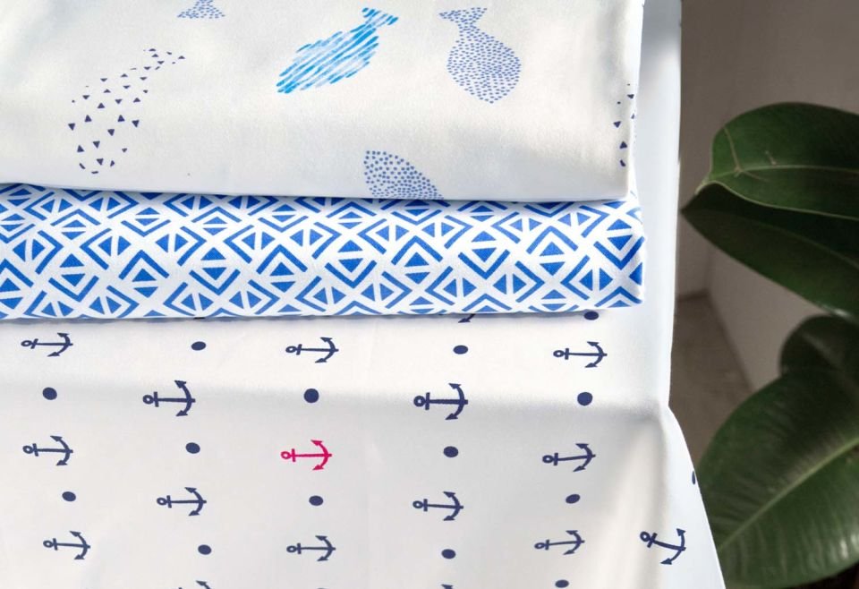 Menderes Home Cotton Collection Döşemelik Masa Örtüsü Lily Mavi