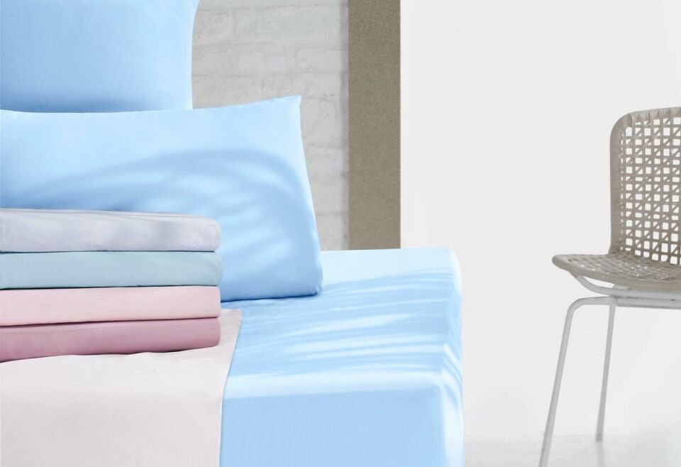 Menderes Home Cotton Collection Ranforce Tek Kişilik Çarşaf+Yastık Gül Kurusu