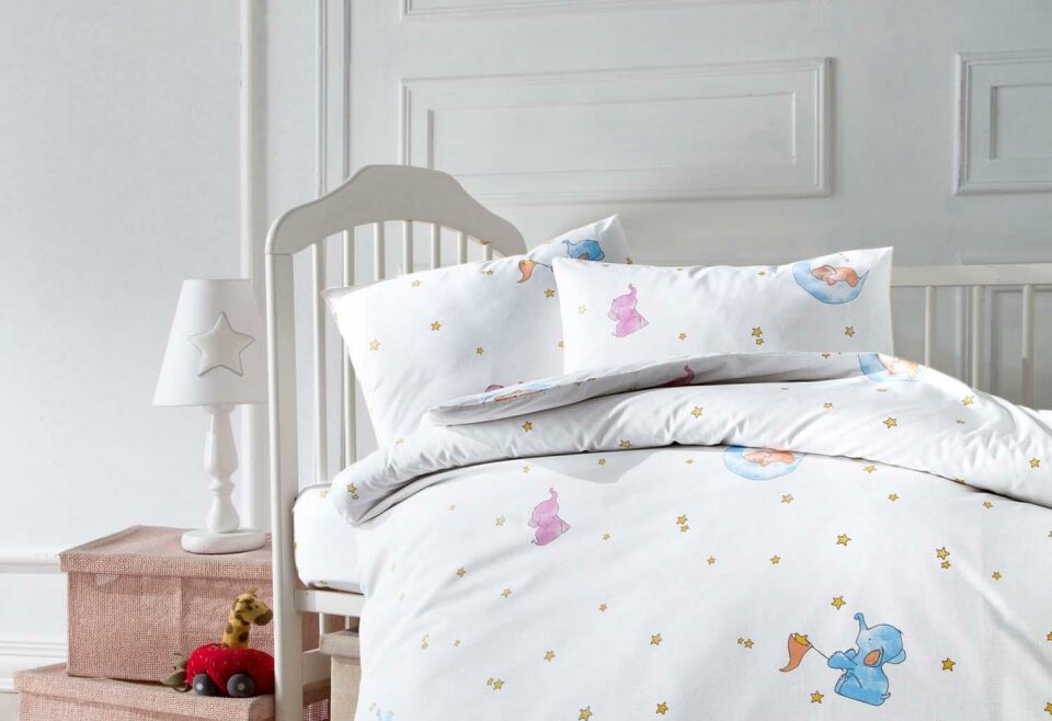 Menderes Home Cotton Collection Ranforce Bebe Çarşaf+Yastık Little Baby