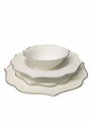 24 Parça Bone China Yemek Takımı 6 Kişilik