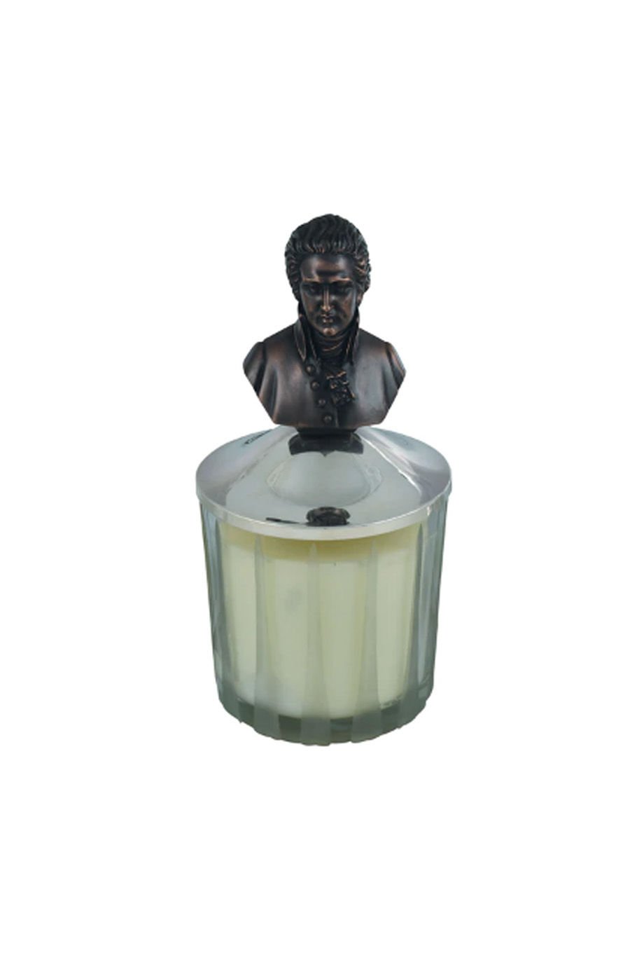 Woody Chypre Fragrance Candle with Mozart Sculpture