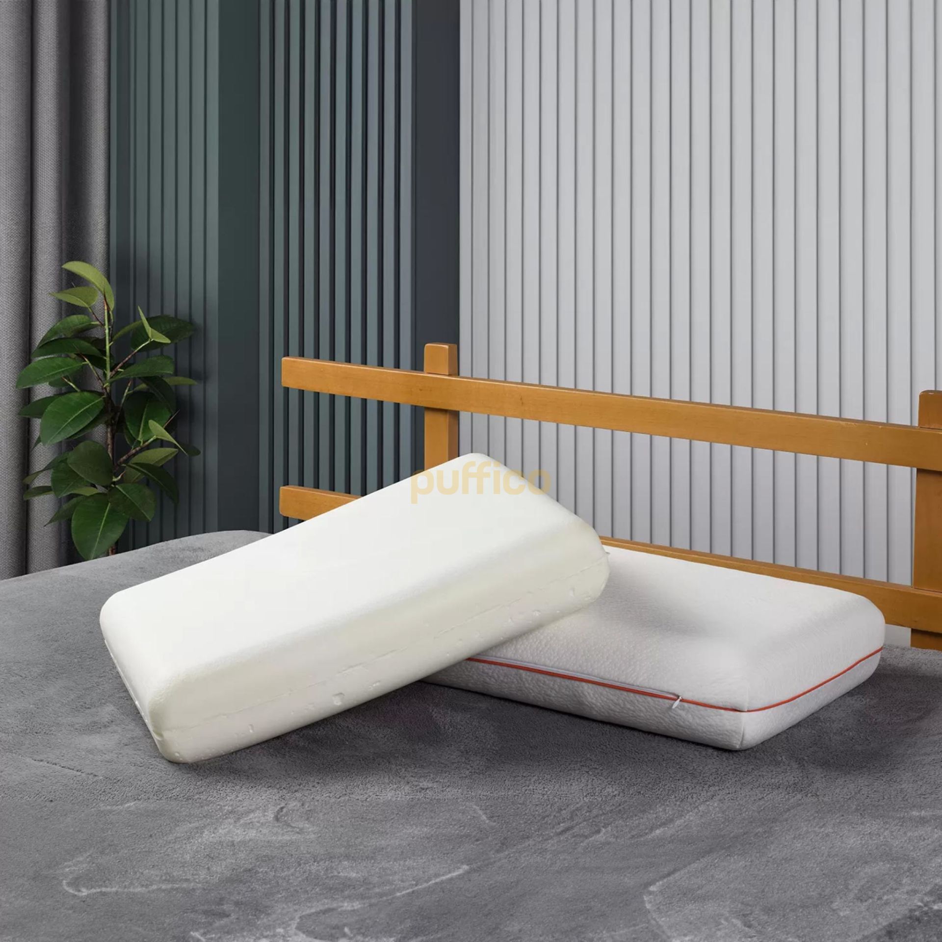 Boyun Destekli Tombul Visco Yastık 45x65 cm %100 Orjinal Visco