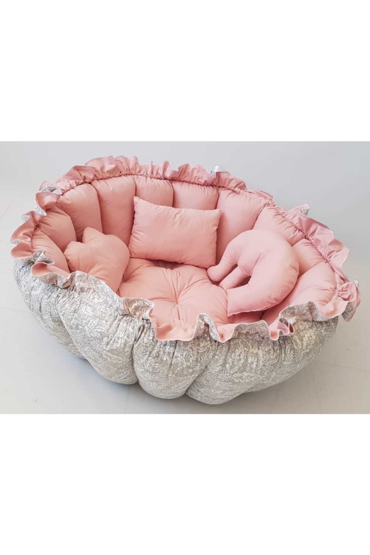 Oyun Havuzu Gri Desen Pembe Zemin