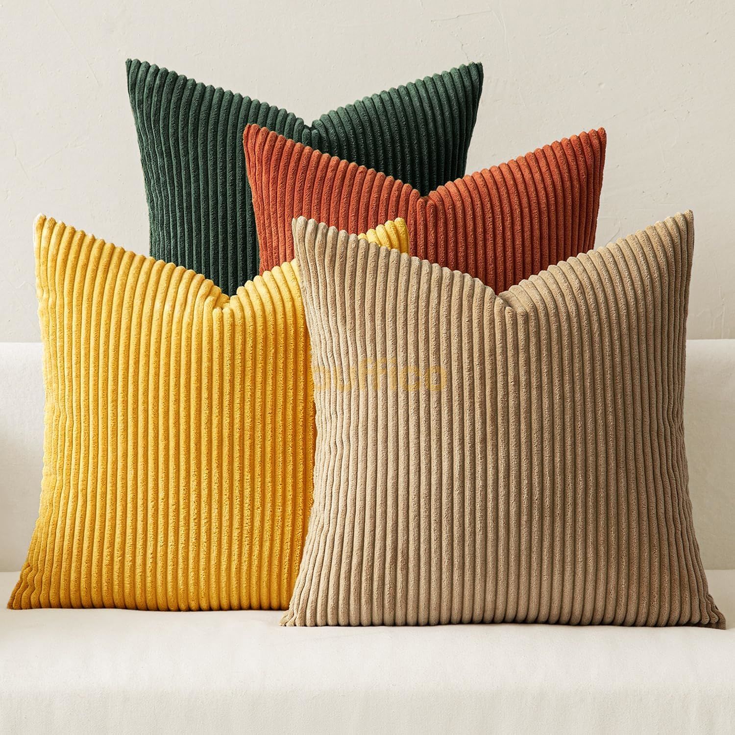 Kırlent Kılıfları 40x40 cm 4'lü Set Modern Dekoratif Kırlent Kılıfları Yumuşak Kadife Ev Dekorasyonu karışık3 - 40x40