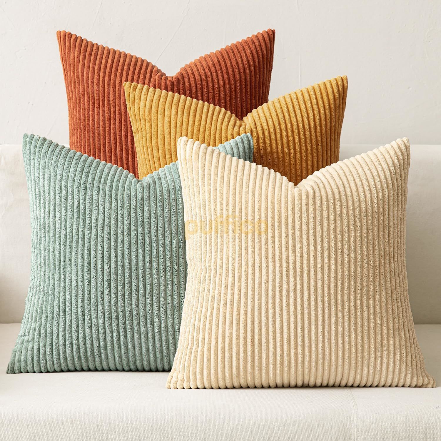 Kırlent Kılıfları 40x40 cm 4'lü Set Modern Dekoratif Kırlent Kılıfları Yumuşak Kadife Ev Dekorasyonu karışık4 - 40x40