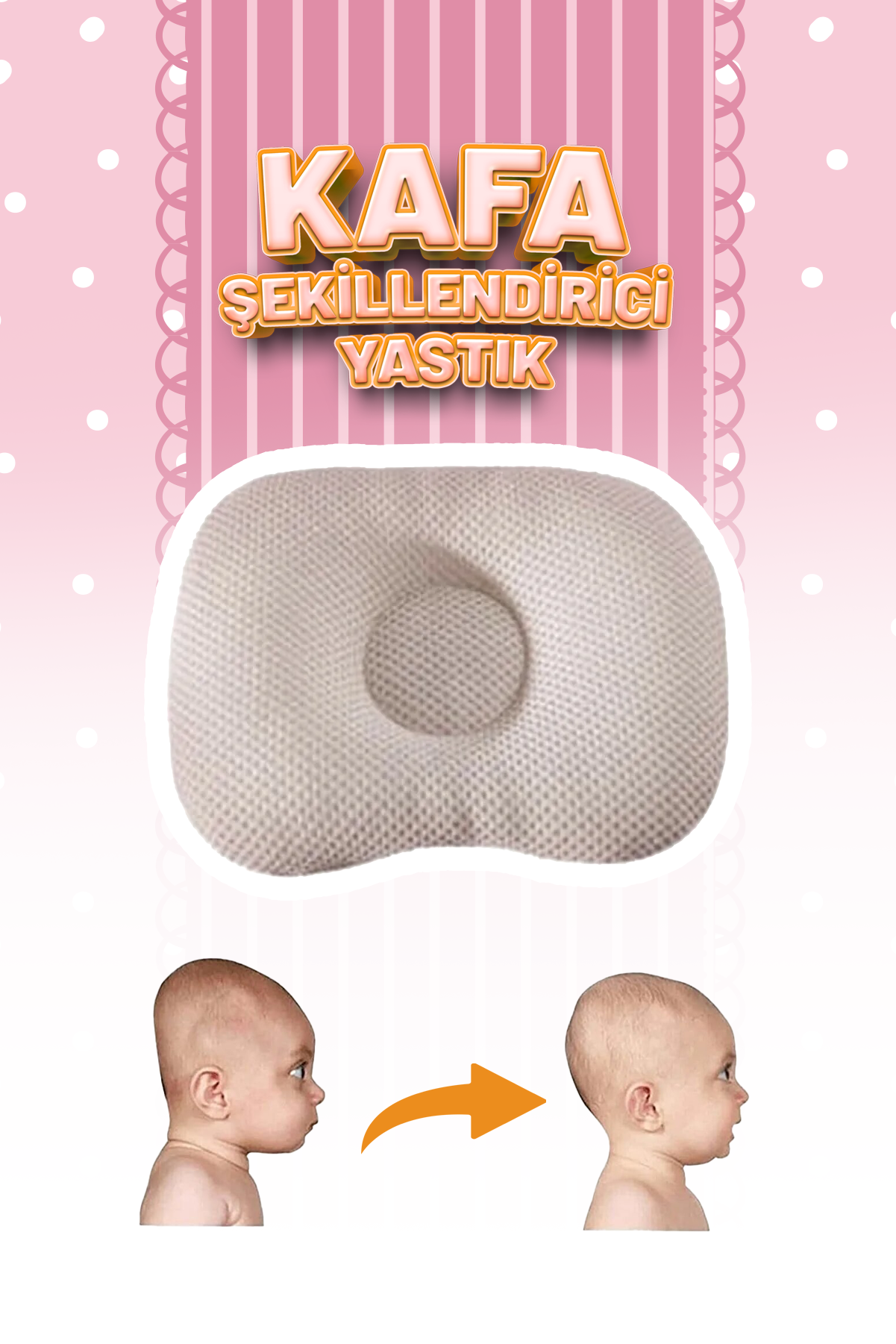 Bebek Kafa Yastığı Bej