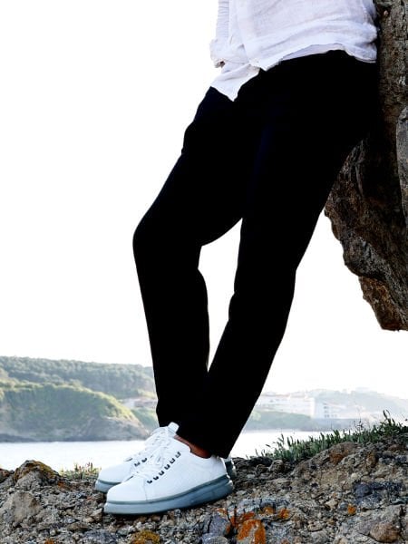 WHITE ALBA AIR DERİ GÜNLÜK SNEAKERS BEYAZ - 43