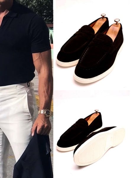 BLACK SUEDE KEEN SÜET DERİ ERKEK DERİ RAHAT AYAKKABI SİYAH SÜET - 41