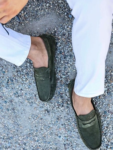 GREEN SUEDE SPRING RAHAT TARZ GÜNLÜK AYAKKABI HAKİ SÜET - 42