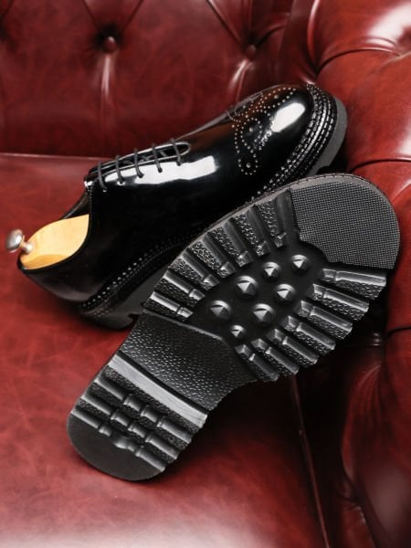 PATENT BLACK RYAN HAKİKİ DERİ TARZ ERKEK AYAKKABI SİYAH RUGAN - 46