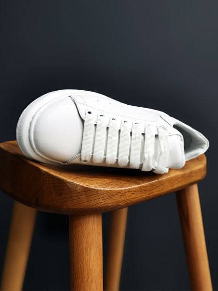 WHITE KARPALO  HAKİKİ DERİ ERKEK GÜNLÜK SNEAKERS AYAKKABI BEYAZ - 45