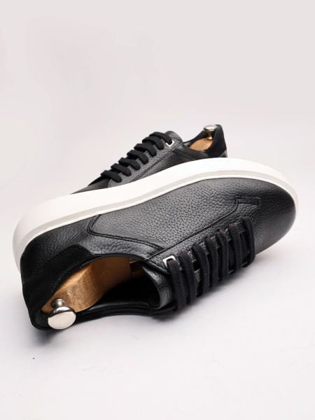 BLACK  EVEREST SİYAH TARZ ERKEK CASUAL AYAKKABI SİYAH FLOTER - 45
