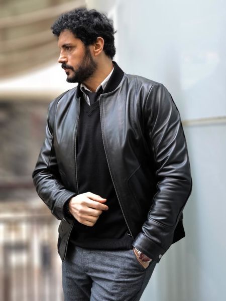 JOHN DAWID MARCO HAKİKİ DERİ MONT SİYAH - 3XL