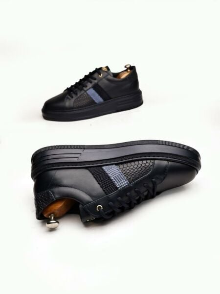 NAVY BLUE JOAN HAKİKİ DERİ GÜNLÜK AYAKKABI LACİVERT - 46