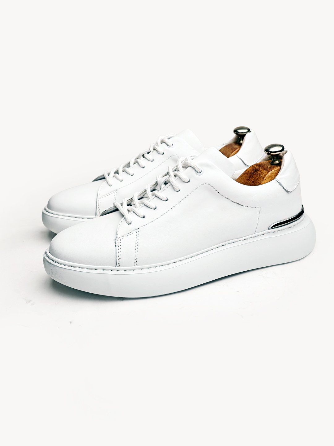 WHITE PRIME HAKİKİ DERİ ERKEK GÜNLÜK ŞIK AYAKKABI BEYAZ - 44