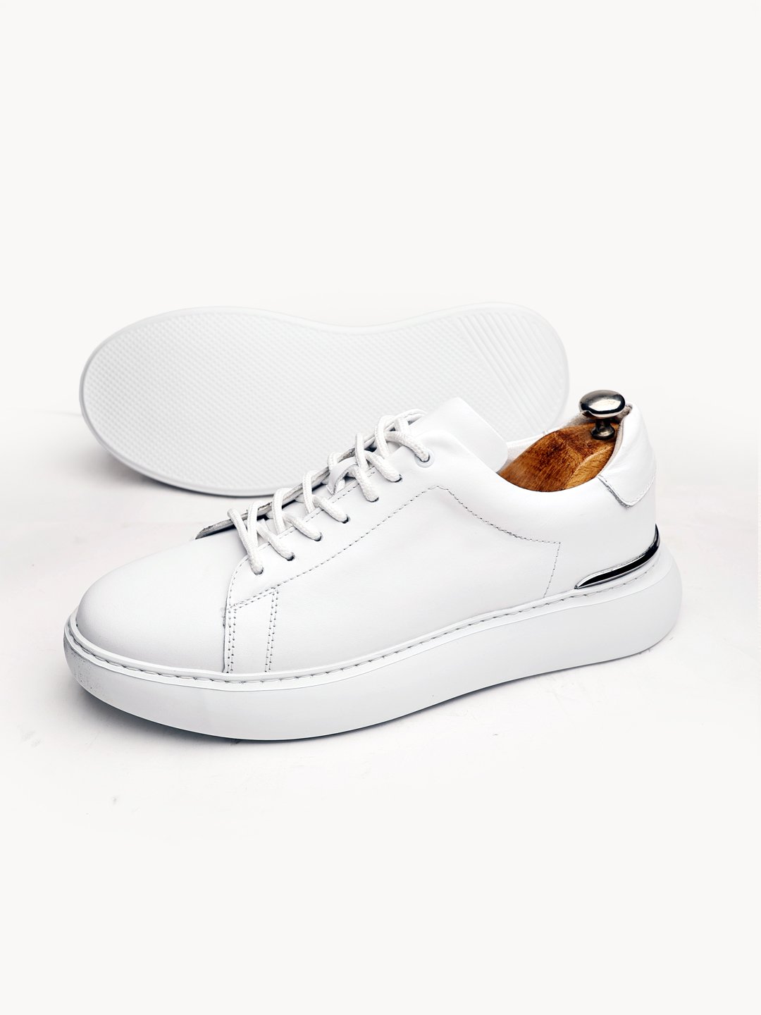 WHITE PRIME HAKİKİ DERİ ERKEK GÜNLÜK ŞIK AYAKKABI BEYAZ - 44