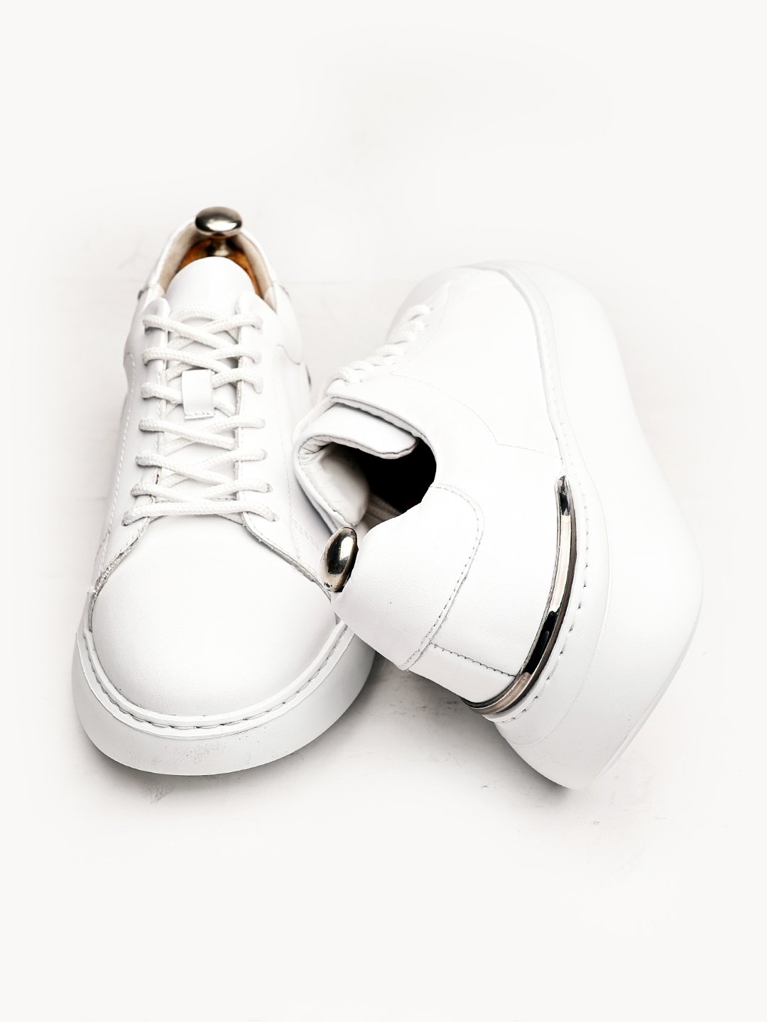 WHITE PRIME HAKİKİ DERİ ERKEK GÜNLÜK ŞIK AYAKKABI BEYAZ - 44