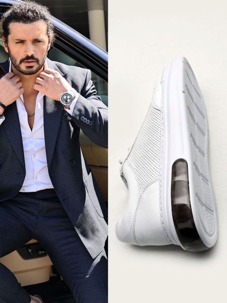 WHITE MATEO ERKEK DERİ GÜNLÜK AYAKKABI BEYAZ - 42