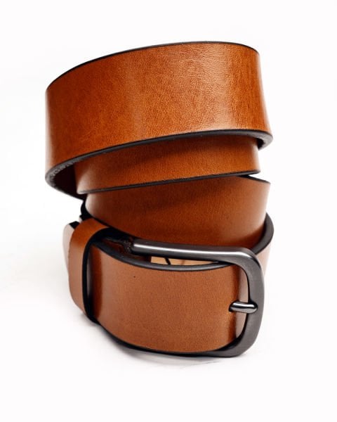 TABACO LION BELT HAKİKİ DERİ ERKEK KEMER 053 TABA NAPPA DERİ - 140CM