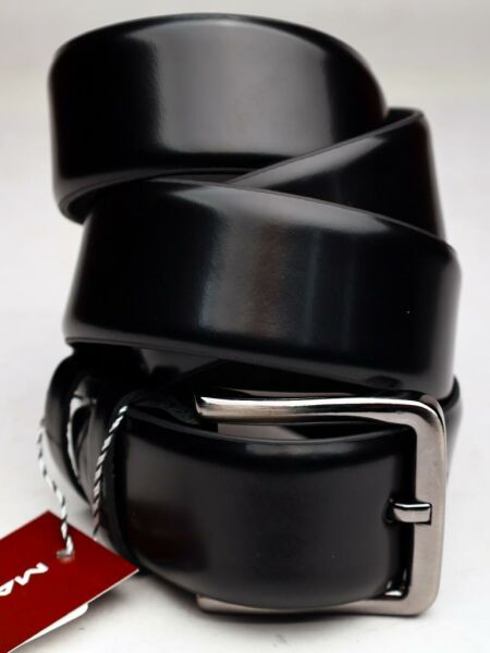 BLACK LION BELT HAKİKİ DERİ ERKEK KEMER SİYAH AÇMA - 125CM