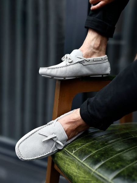 GREY SUEDE CLEVER SÜET RAHAT ERKEK DERİ AYAKKABI GRİ SÜET - 40
