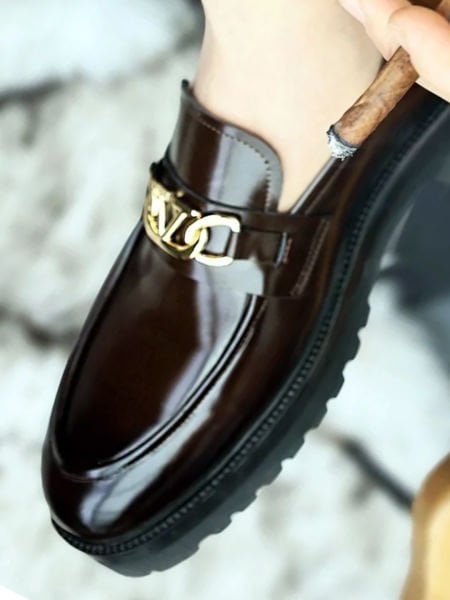 COFFEE VOGUE HAKİKİ DERİ TARZ AYAKKABI KAHVE AÇMA - 38