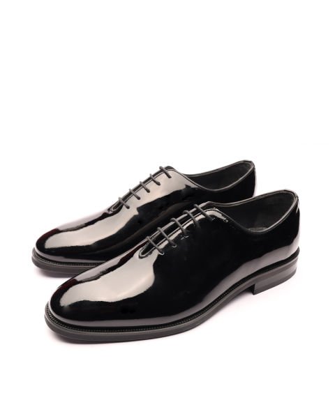 PATENT BLACK ALVIN HAKİKİ DERİ KLASİK AYAKKABI RUGAN DERİ - 43
