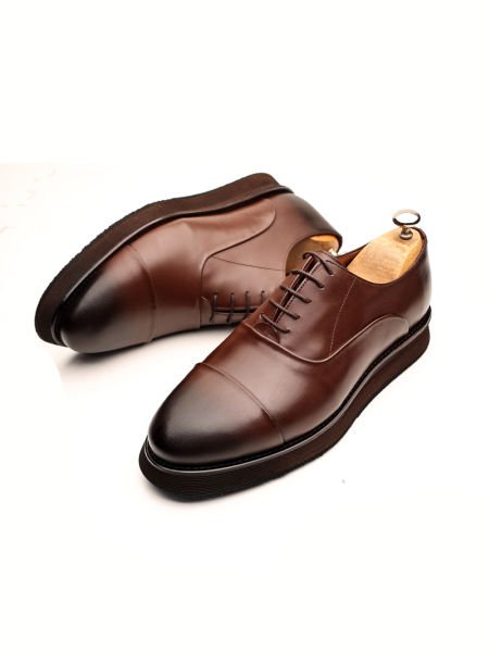 COFFEE EVA SANDRO HAKİKİ DERİ ERKEK RAHAT AYAKKABI KAHVE - 46