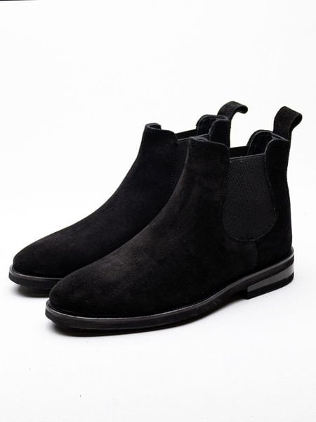 BLACK SUEDE GUSTAVO HAKİKİ DERİ BOT SİYAH SÜET - 45