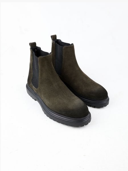 GREEN SUEDE DAVIES HAKİKİ DERİ BOT HAKİ SÜET - 41