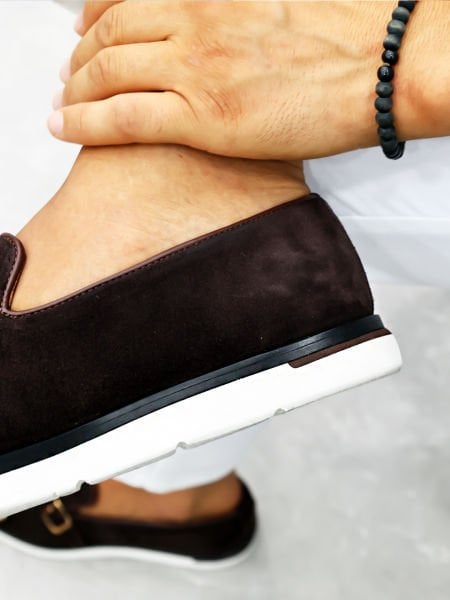 COFFEE SUEDE KROSE HAKİKİ DERİ GÜNLÜK AYAKKABI KAHVE SÜET - 38