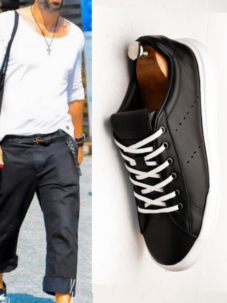 BLACK MAURO HAKİKİ DERİ ERKEK CASUAL AYAKKABI SİYAH - 43