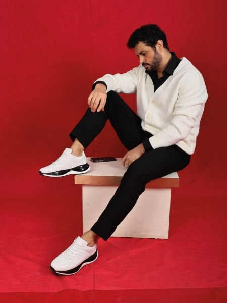 WHITE TALENT HAKİKİ DERİ ERKEK SNEAKERS AYAKKABI BEYAZ - 43