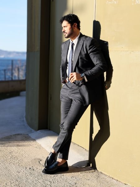 NAVY BLUE  MADRID HAKİKİ DERİ ERKEK KLASİK AYAKKABI LACİVERT - 46