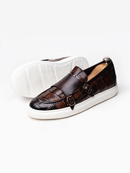 COFFEE CROCO EDWARD KAHVE KROKO ERKEK TARZ AYAKKABI Kahve Kroko - 43