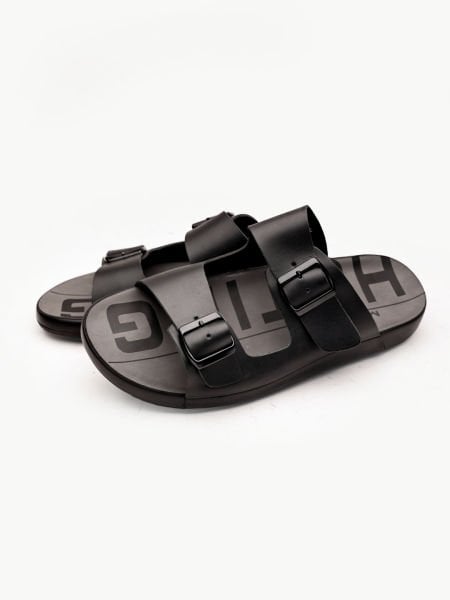BLACK COOL HAKİKİ DERİ ERKEK SANDALET SİYAH - 43