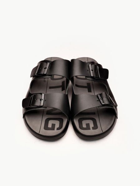 BLACK COOL HAKİKİ DERİ ERKEK SANDALET SİYAH - 43