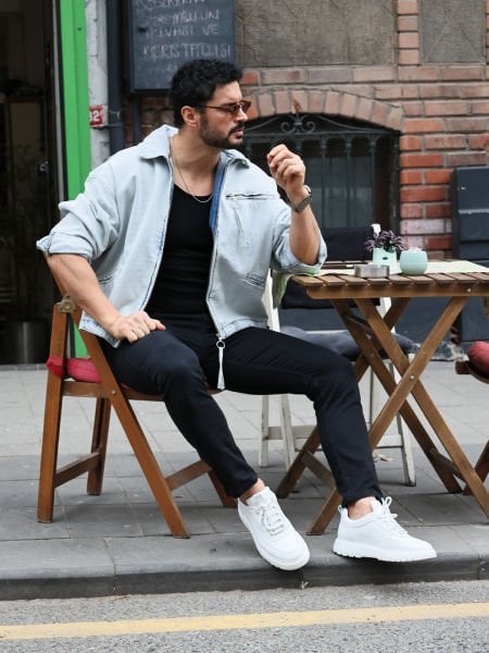 OZZY HAKİKİ DERİ ERKEK CASUAL AYAKKABI BEYAZ - 45