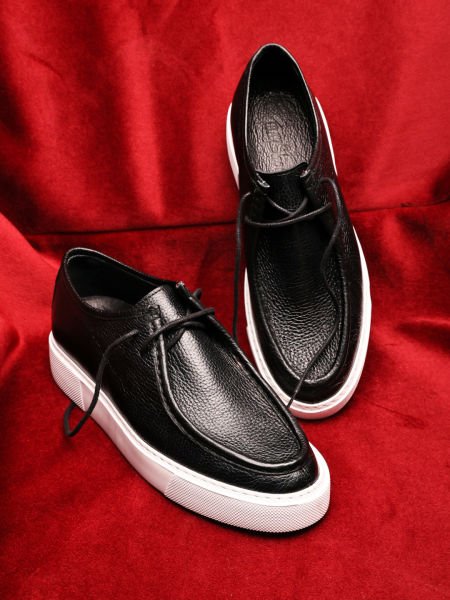 BLACK TOMMY HAKİKİ DERİ GÜNLÜK KLASİK AYAKKABI SİYAH - 40