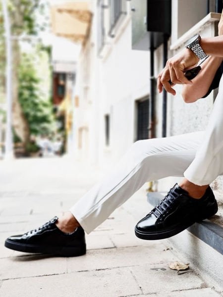 PATENT LEATHER  HOLY ERKEK HAKİKİ DERİ AYAKKABI RUGAN DERİ - 38