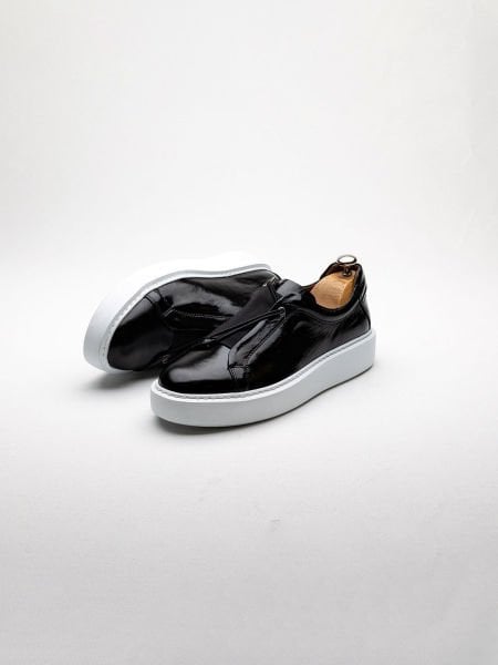 PATENT LEATHER WAGNER ERKEK HAKİKİ DERİ AYAKKABI RUGAN DERİ - 42