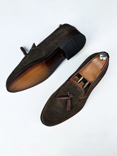 GREEN SUEDE MORRIS ERKEK DERİ AYAKKABI HAKİ SÜET - 43