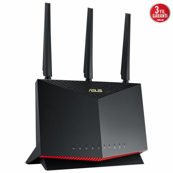 Asus Rt-Ax86U Pro Wıfı6 Dual Band Gaming Ai Mesh Ai Protection Torrent-Bulut-Dlna-4G-Vpn-Router-Acce