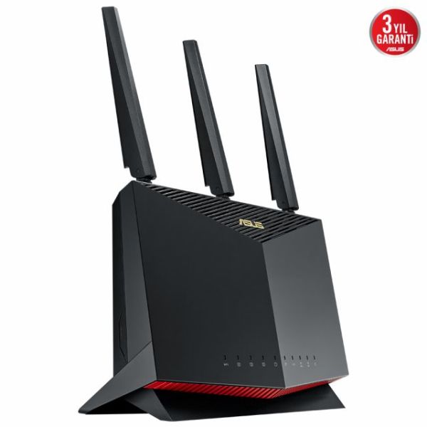 Asus Rt-Ax86U Pro Wıfı6 Dual Band Gaming Ai Mesh Ai Protection Torrent-Bulut-Dlna-4G-Vpn-Router-Acce