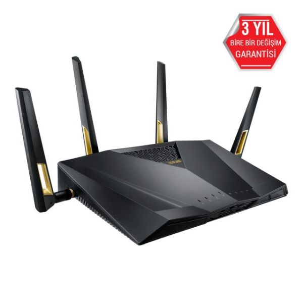 Asus Rt-Ax88U Pro Wıfı6-Dual Band Gaming-Aı Mesh Protection-Torrent-Bulut-Dlna-4G-Vpn-Router-Access