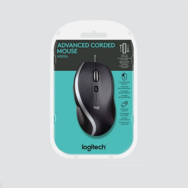 Logıtech M500S 4.000 Dpı Gelişmiş Usb Kablolu Mouse - Siyah 910-005784