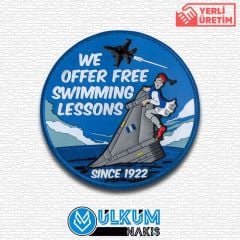 We Offer Free Swimming Lessons Pvc Patch