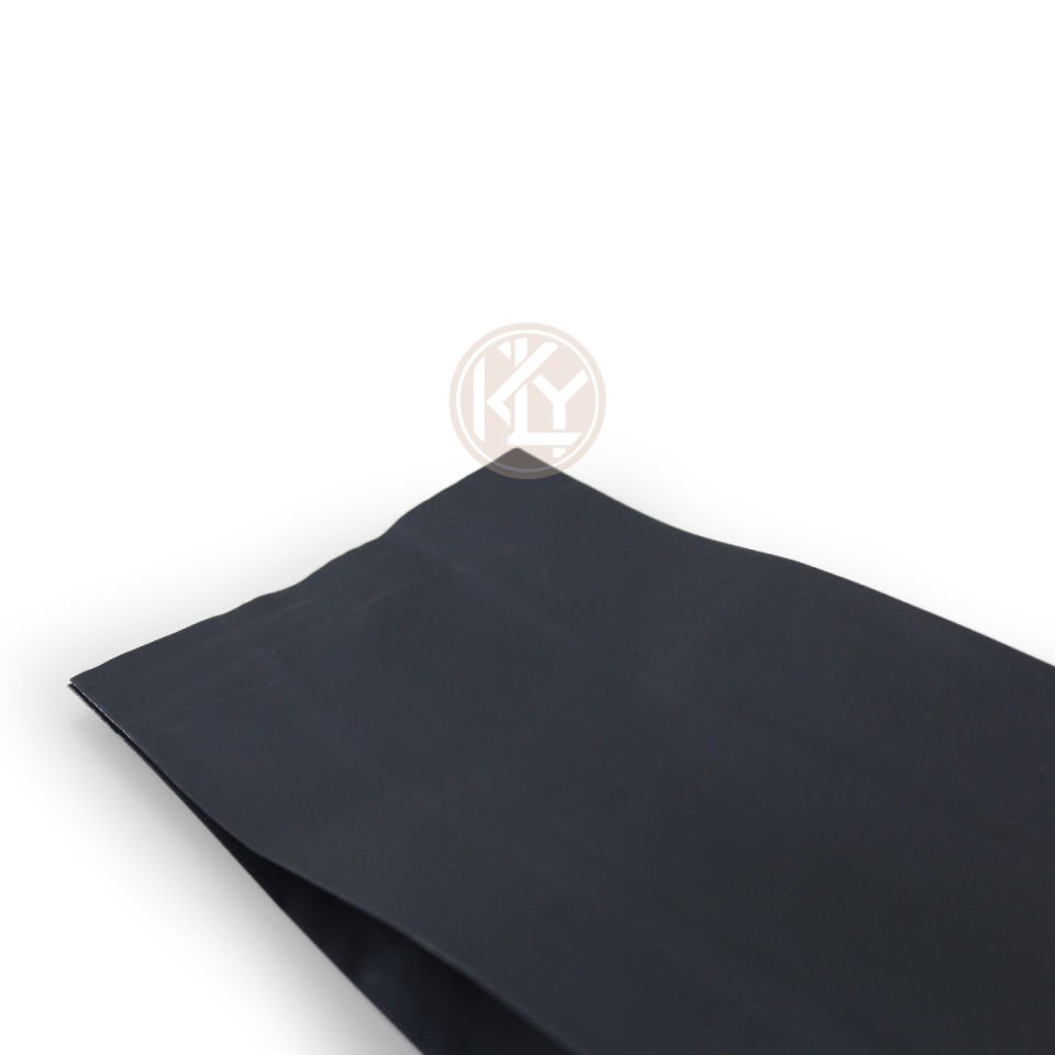 Siyah Mat Alüminyum Yan Körüklü Torba 10x34+3 Cm 500 Gr